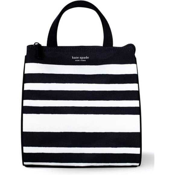 Handbags - Kate Spade New York Black Portable Soft Cooler Lunch Bag, Thermal Tote with